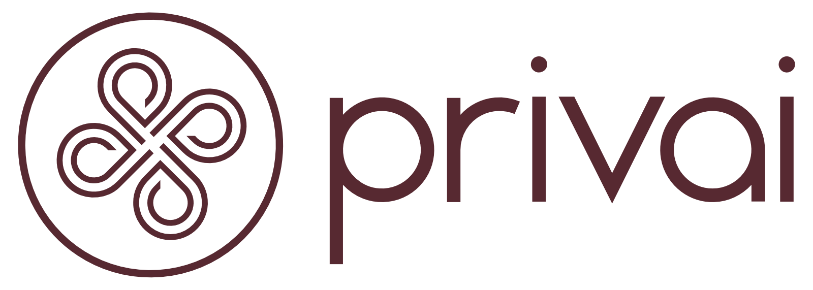 Logo of Privai with a stylized design element on a transparentbackground
